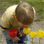 Ben Smells the Tulips