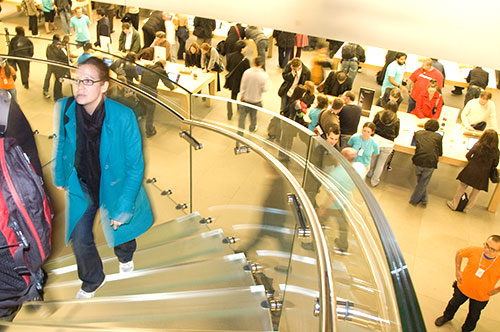 Stairs to the Apple Store